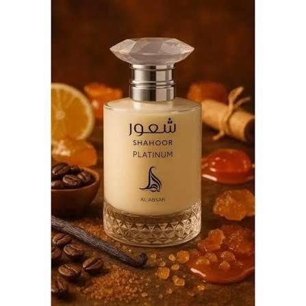 Al Absar Shahoor Platinum Eau de Parfum - Premium Fragrance with Rich Notes of Vanilla & Amber for Men and Women
