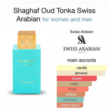 Shaghaf Oud Tonka Eau De Parfum by Swiss Arabian 75ml