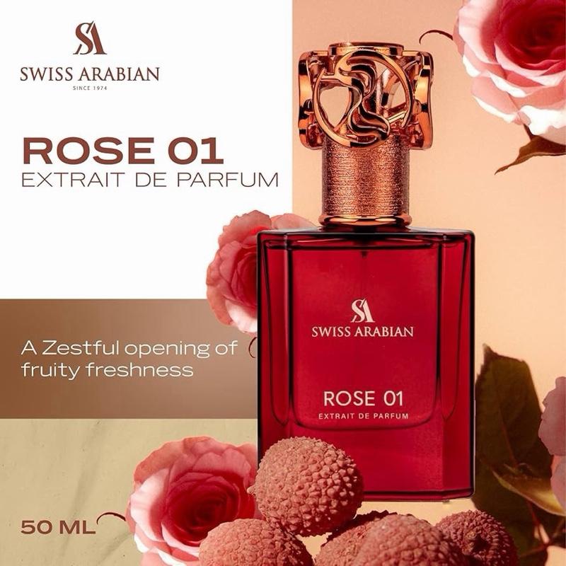 Rose 01 EDP 50ml - Luxurious Floral Fruity Perfume by Swiss Arabian